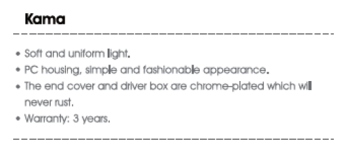 led mirror-front lights kama