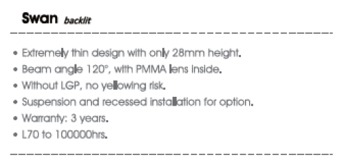 LED panel lights long strip